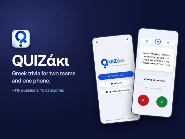 QUIZάκι: a trivia game for a group with one phone